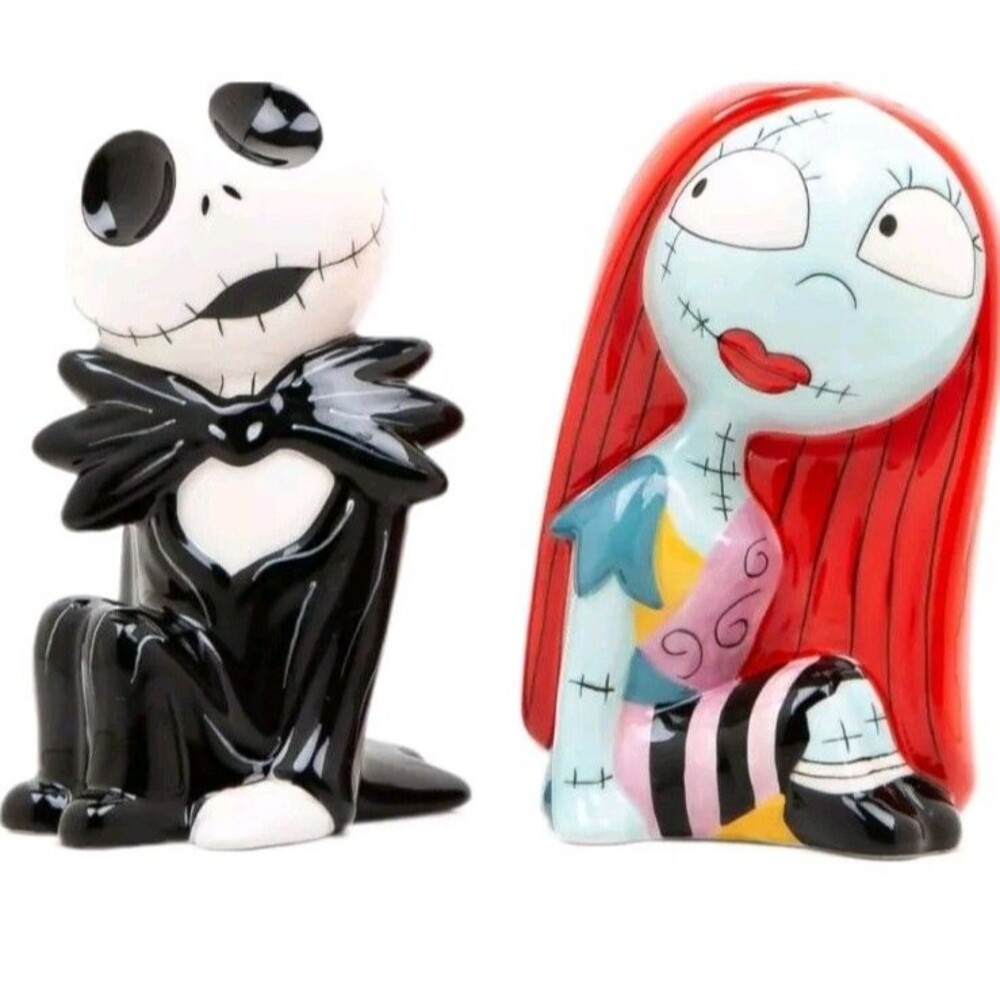 Disney's The Nightmare Before Christmas Jack Sally Salt Pepper Shakers Halloween